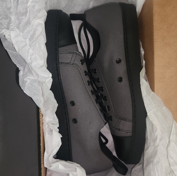 New in box Woobies Mod 1 Shoes Mens Canvas Cemento Gray Lo Top Lace Up‎ - Picture 12 of 14